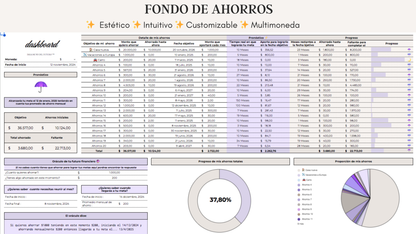 Planner Fondo de Ahorros Lila