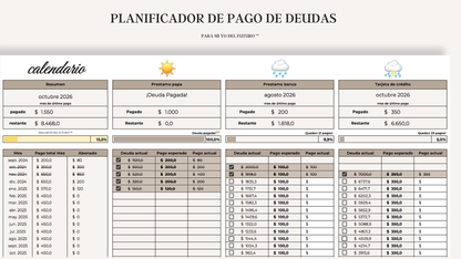 Planner de Pago de Deudas