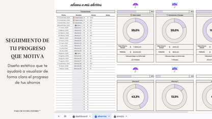 Planner Fondo de Ahorros Lila