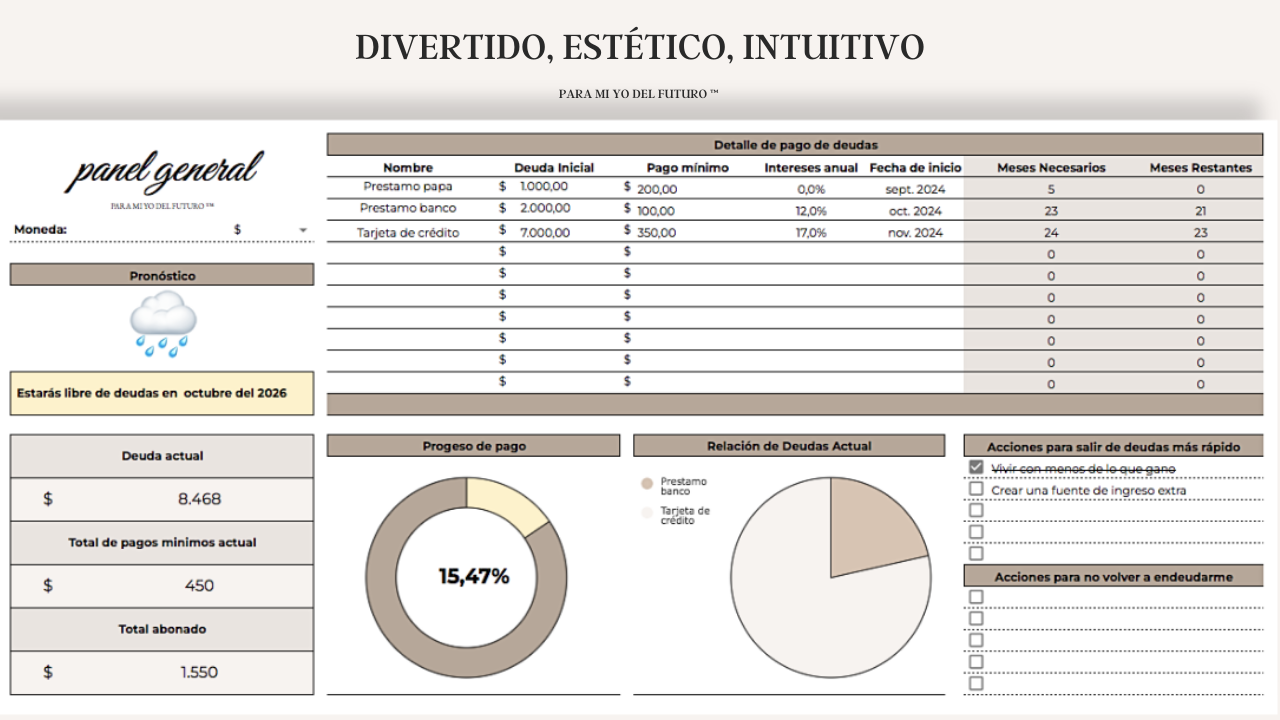 Planner de Pago de Deudas