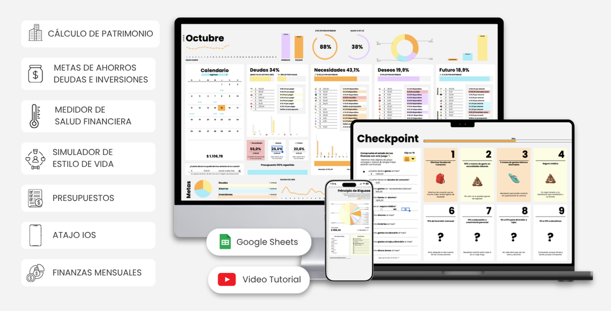 Mokash Planner Financiero Mensual