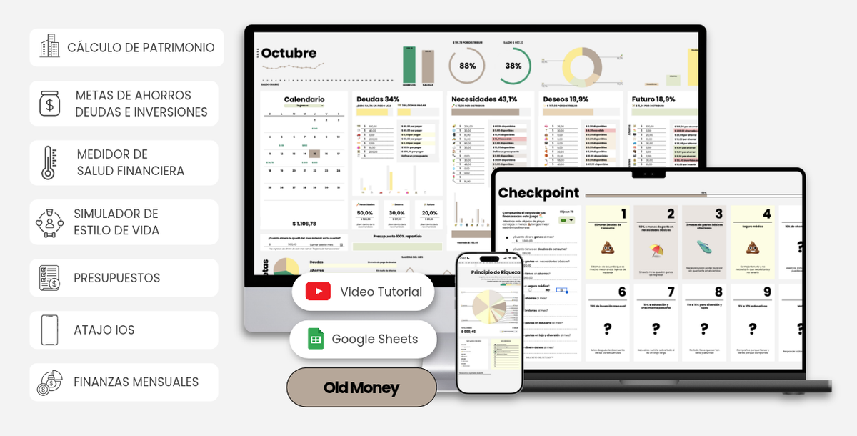 Mokash Planner Financiero Mensual