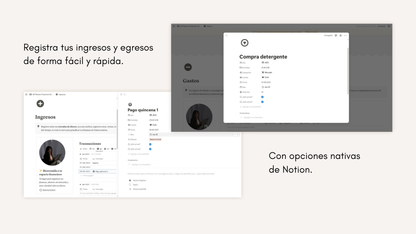 Planner Financiero Mensual en Notion