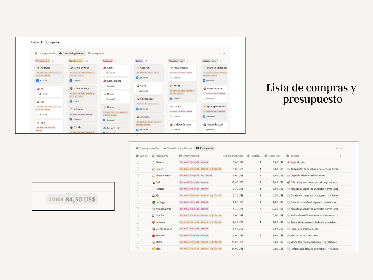 Cook Planner en Notion