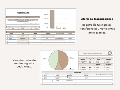 Planner Financiero Mensual PRO