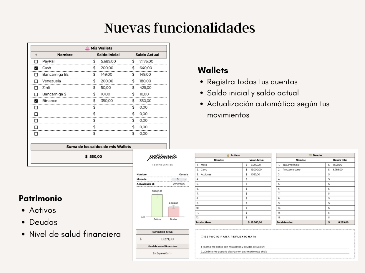 Planner Financiero Mensual PRO